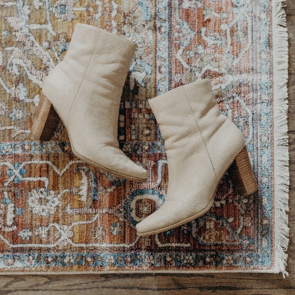 Vintage Shoes - Vintage/Retro Leather Ankle Boots/Booties